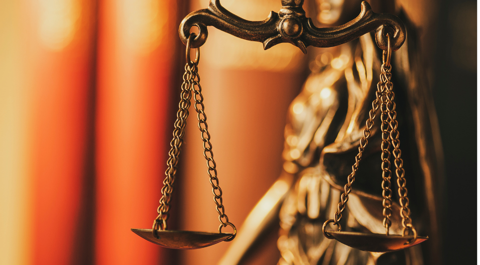 brass scales of justice